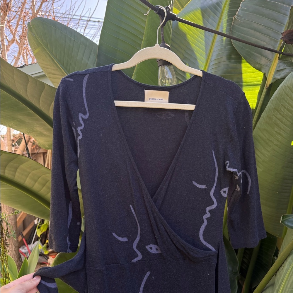 Paloma Wool Wrap Dress - Picture 3 of 4